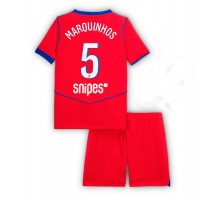 Paris Saint-Germain Marquinhos #5 Koszulka Trzecia dzieci 2025-26 Krótki Rękaw (+ krótkie spodenki)